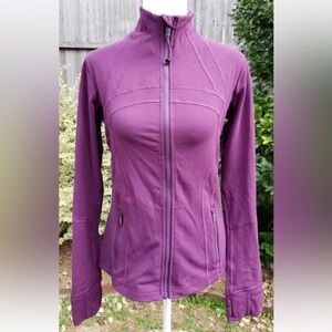 Lululemon Violet Purple Define Yoga Zip Up Workout Jacket Thumb Holes 8 M